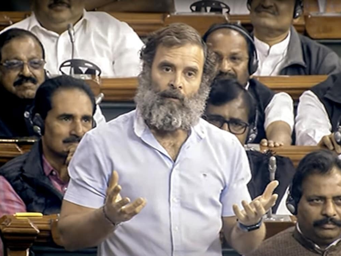 After the restoration of the Lok Sabha membership, Rahul Gandhi gave a speech in Parliament for the first time, said- You are throwing kerosene all over the country, you threw kerosene in Manipur and then lit a spark.
