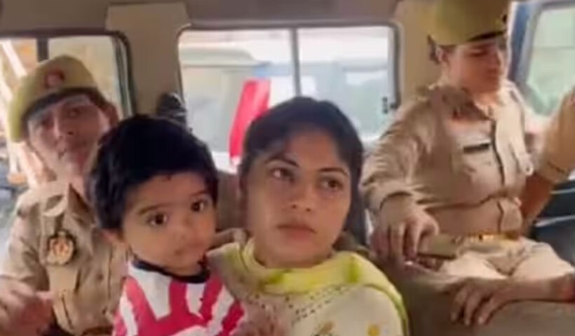 Bangladesh's Sonia Akhtar reached Noida with her one-year-old child, accused the young man of marrying her 3 years ago