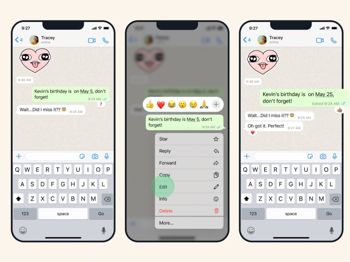 "Now You Can Edit Your WhatsApp Messages | Meta" ariaHidden : "false"