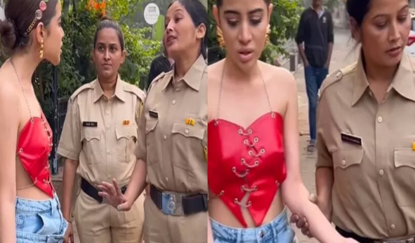 "Mumbai Police arrest Urfi Javed for wearing bold clothes? Check the viral video - PUNE PULSE" ariaHidden : "false"