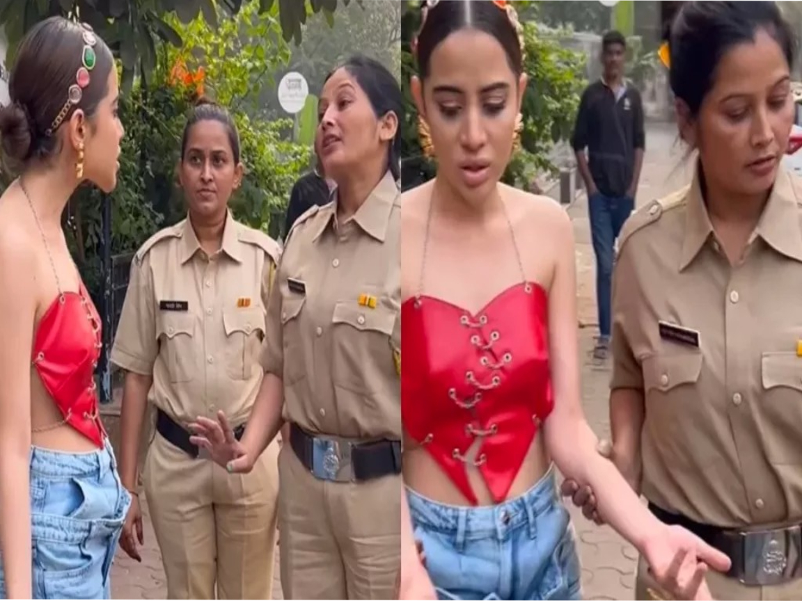 "Mumbai Police arrest Urfi Javed for wearing bold clothes? Check the viral video - PUNE PULSE" ariaHidden : "false"