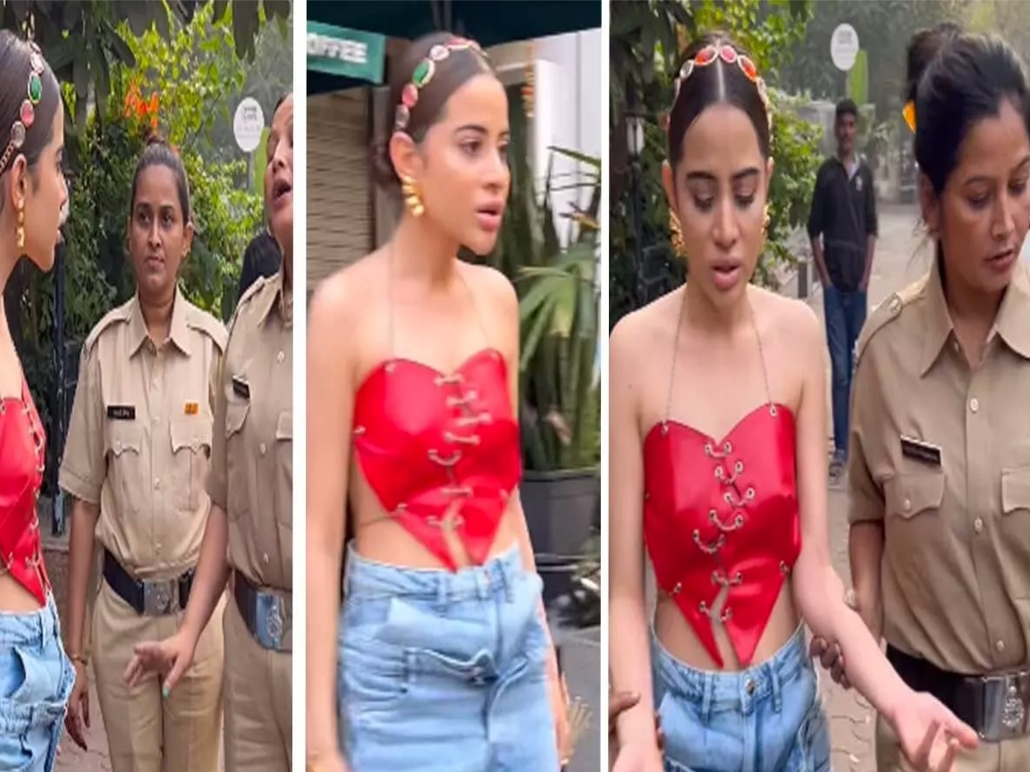 "Urfi Javed arrested for her bold clothes know truth here and watch viral video | Viral Video: Urfi Javed को बोल्ड कपड़ों के लिए पुलिस ने किया अरेस्ट?, जानें क्या है सच्चाई |" ariaHidden : "false"