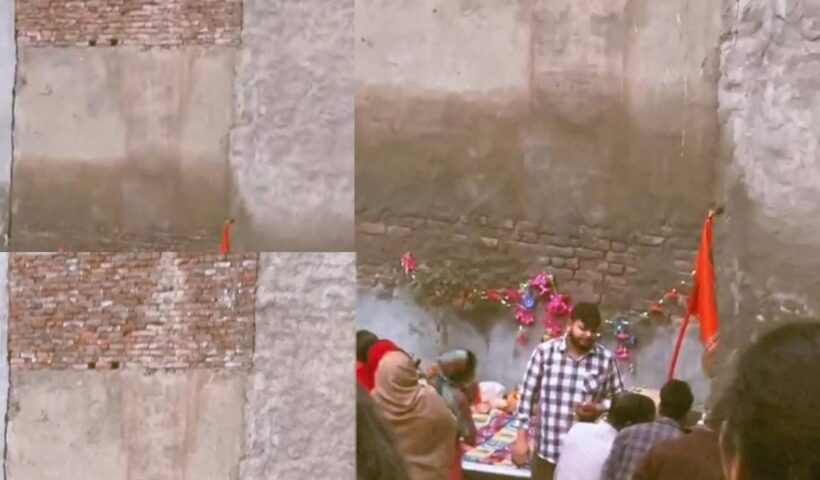दिल्ली के हर्ष विहार में दीवार पर बाबा खाटू श्याम की कुदरती छवि उभरी, श्रद्धालु कर रहे हैं भव्य मंदिर बनाने की मांग