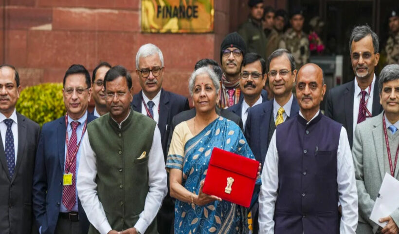 "Union Budget 2024 Live Updates: Finance Minister Nirmala Sitharaman Poses With Tablet Ahead Of Interim Budget"