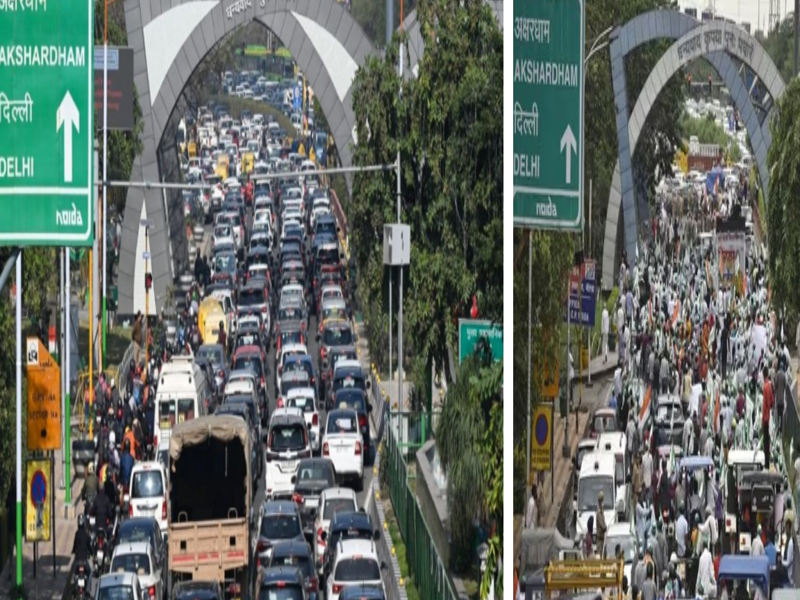 "Disgruntled' farmers block traffic, occupy expressways across Gautam Budh Nagar - Hindustan Times"