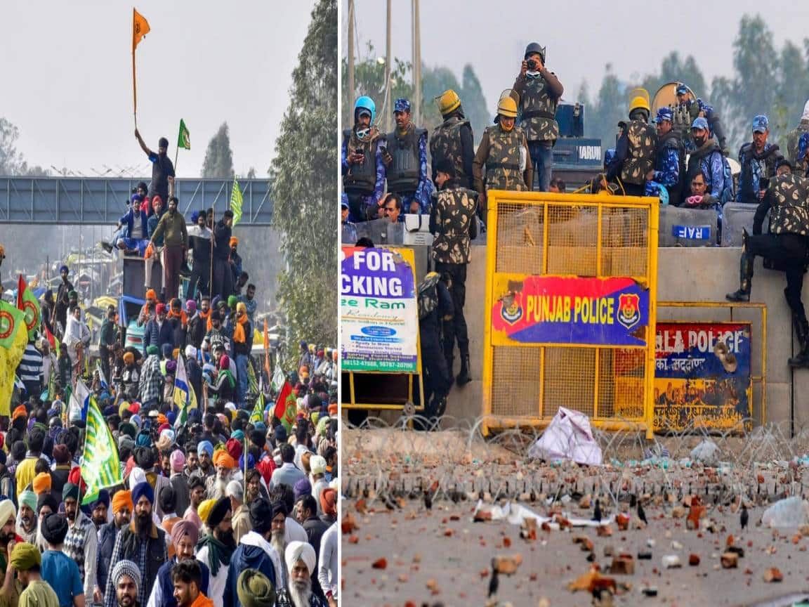 "Farmers' Protest LIVE: Cops Brace For Faceoff At Shambhu Border; 14,000, 1,200 Tractors Gathered, Says MHA"