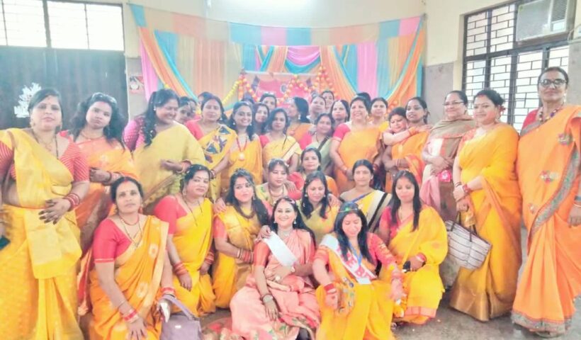 Holi celebration organized by “Sakhi Bahinipa Maithilani Group