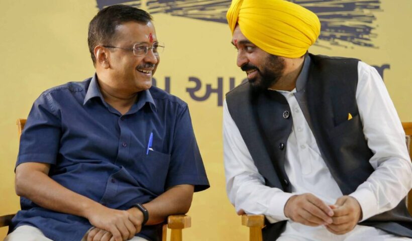 "AAP leaders Arvind Kejriwal, Bhagwant Mann on 2-day Gujarat visit from today"