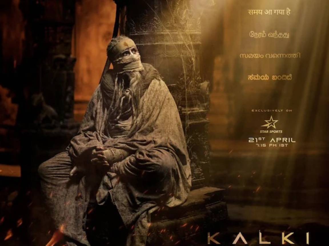 "Kalki 2898 AD: Amitabh Bachchan's NEW Poster From Prabhas Starrer Out, Full Look To Be Unveiled On Sunday - News18"