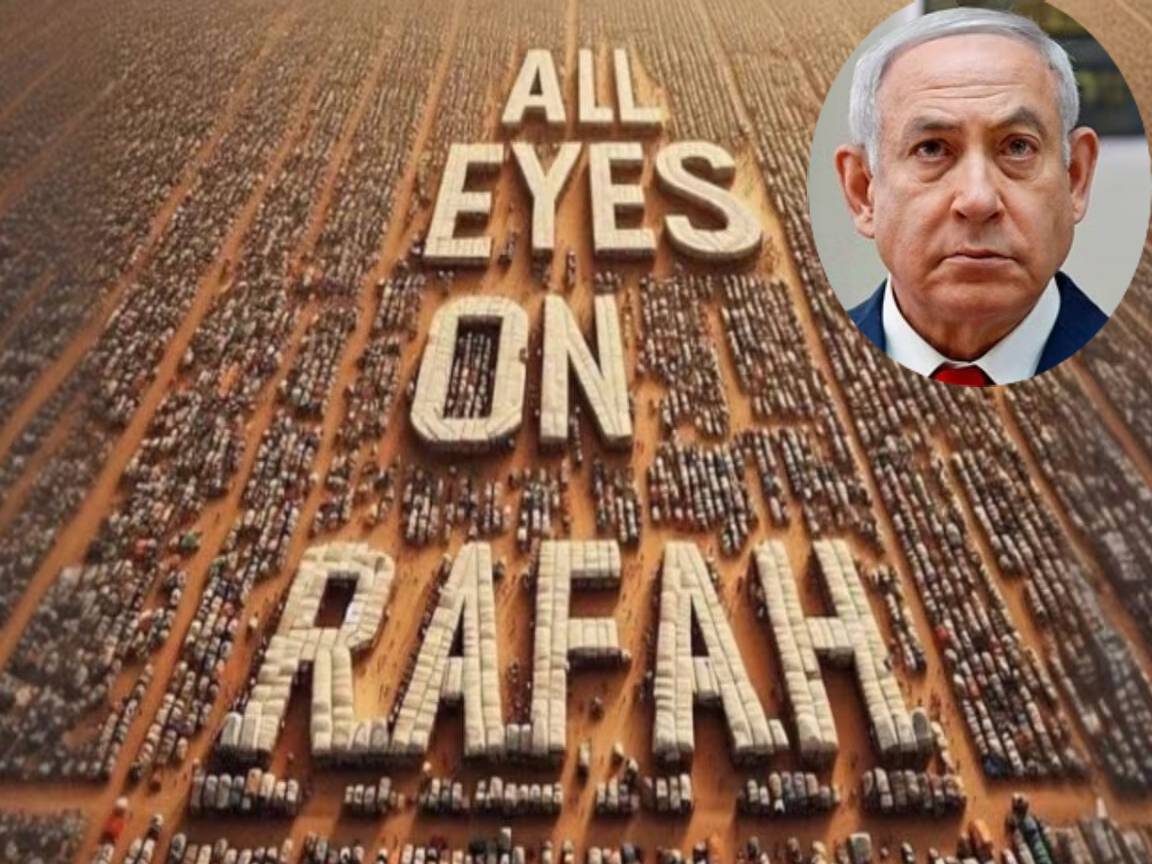 "Israel Hamas Conflict Israel Government Counter To All Eyes On Rafah Picture News In Hindi - Amar Ujala Hindi News Live - All Eyes On Rafah:'सात अक्तूबर को आपकी निगाहें कहां थी?'"