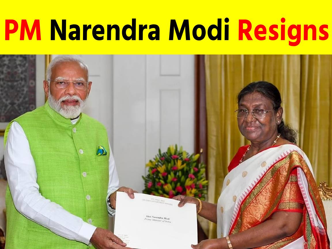 "PM Narendra Modi tenders resignation to President Droupadi Murmu, likely to take oath on June 8"